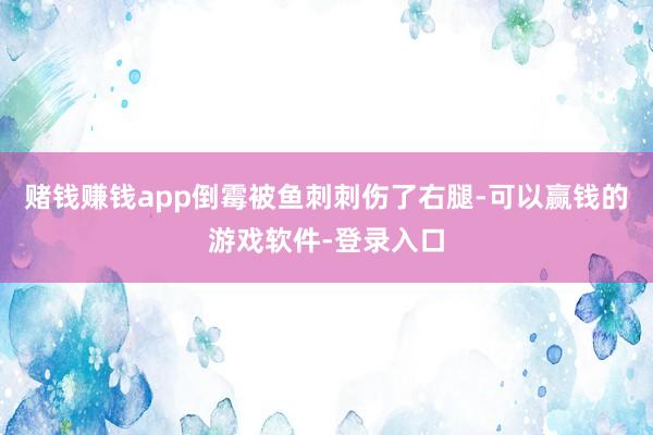 赌钱赚钱app倒霉被鱼刺刺伤了右腿-可以赢钱的游戏软件-登录入口